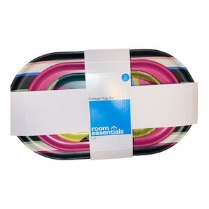 Room Essentials Multicolor Oval Tray Set